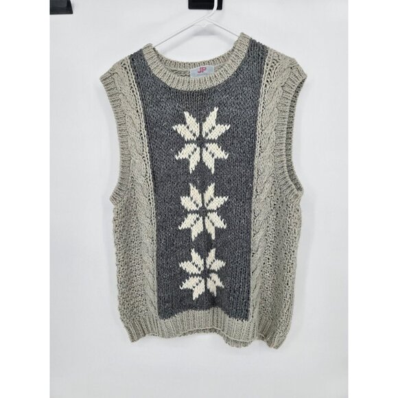 VTG 80’s JP Collection Size 18/20 Womens Sweater Vest Cable Knit Top - Picture 2 of 4